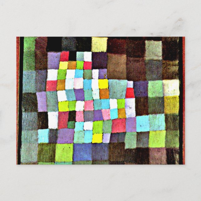 Cartão Postal Klee - Abstração com Referência... (Frente)