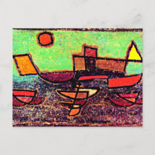 Cartão Postal Klee - Afbahrender Dampfer