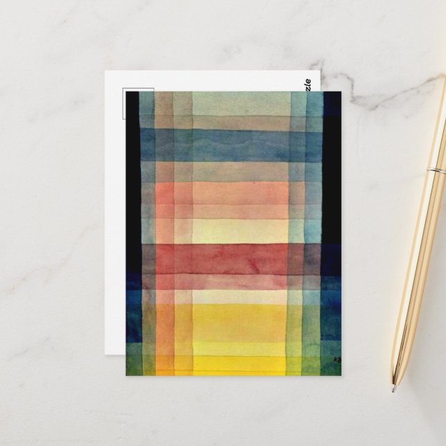 Cartão Postal Klee - Architecture of the Plain (Frente/Verso In Situ)