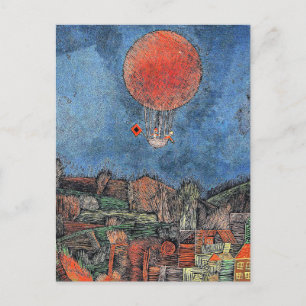 Cartão Postal Klee - Balão Der Luft