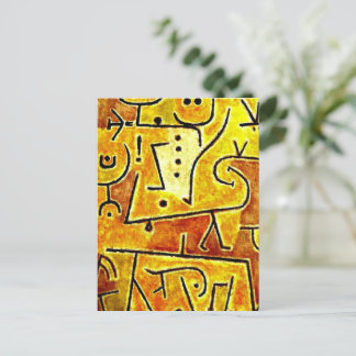 Cartão Postal Klee - Casaca vermelha