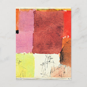 Cartão Postal Klee - Composição com figuras