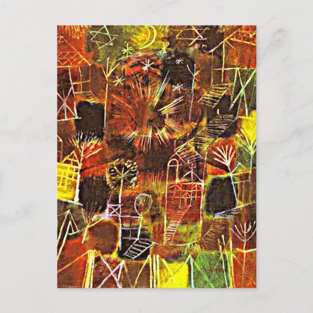 Cartão Postal Klee - Composição Cósmica, (Frente)