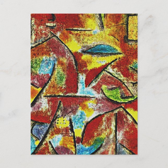 Cartão Postal Klee - Criança e tia (Frente)