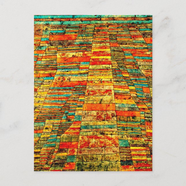 Cartão Postal Klee - Estrada e Vias (Frente)