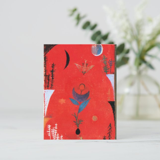 Cartão Postal Klee - Flower Myth (Em pé/Frente)