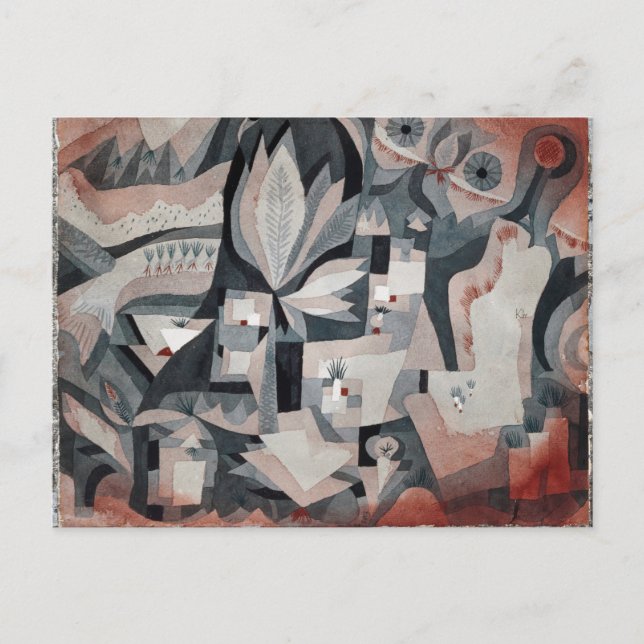 Cartão Postal Klee - Jardim do Resfriador Seco (Frente)