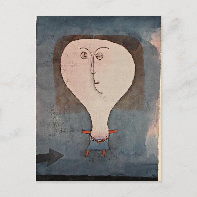 Cartão Postal Klee - Medo de uma Menina (Frente)