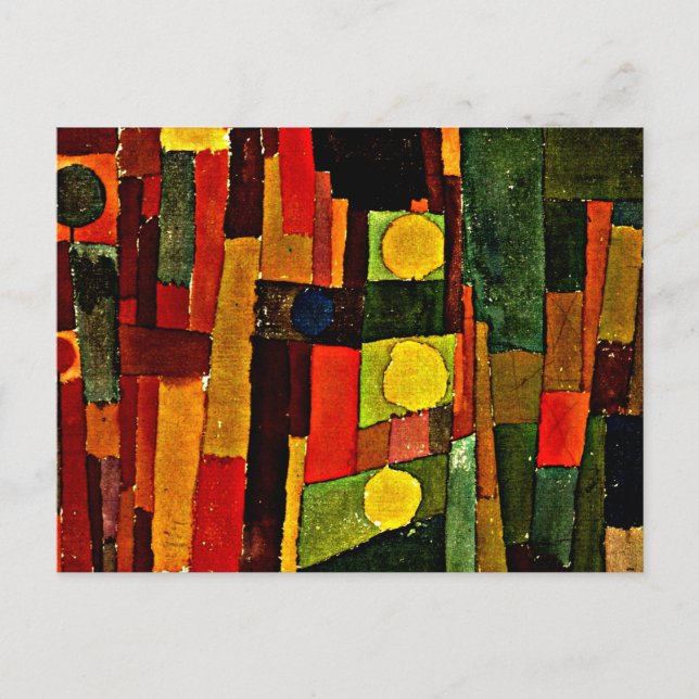 Cartão Postal Klee - No Estilo de Kairouan (Frente)