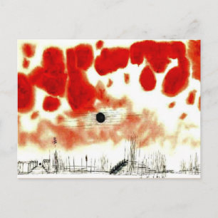 Cartão Postal Klee - Nuvens sobre Bor