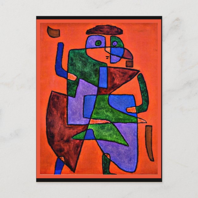 Cartão Postal Klee - O Homem Futuro (Frente)