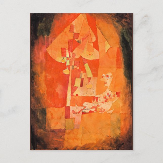 Cartão Postal Klee - O Homem sob a Árvore de Pera (Frente)