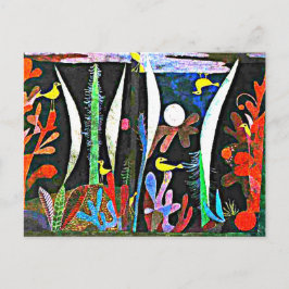 Cartão Postal Klee - Paisagem com Aves Amarelas