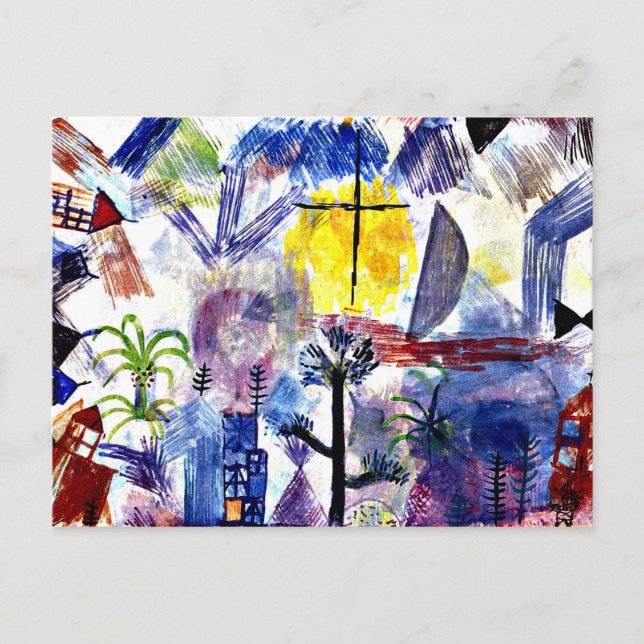 Cartão Postal Klee - Paisagem Inacabada (Frente)