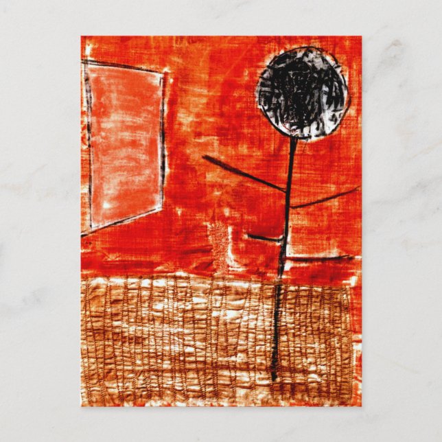 Cartão Postal Klee - Planta no outono tardio (Frente)