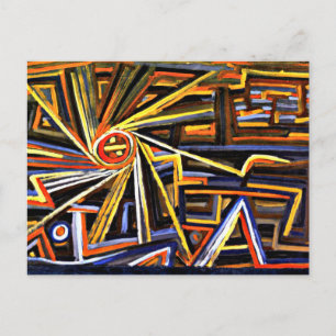 Cartão Postal Klee - Radiação e Rotação