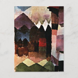 Cartão Postal Klee - Secador de Cabelo no Jardim de Marc