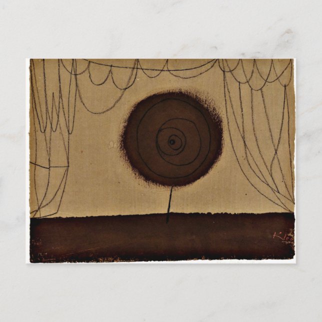 Cartão Postal Klee - Uma Flor Executa (Frente)