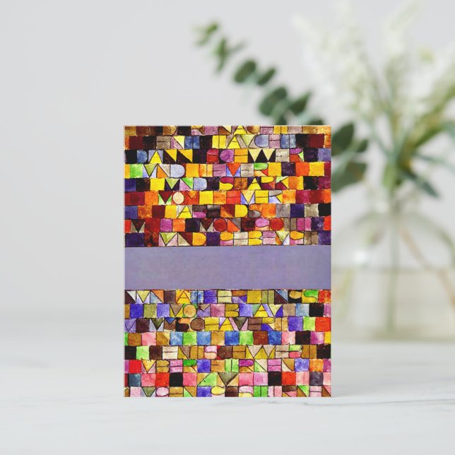 Cartão Postal Klee - Uma vez Emergente da Cinza da Noite (Em pé/Frente)