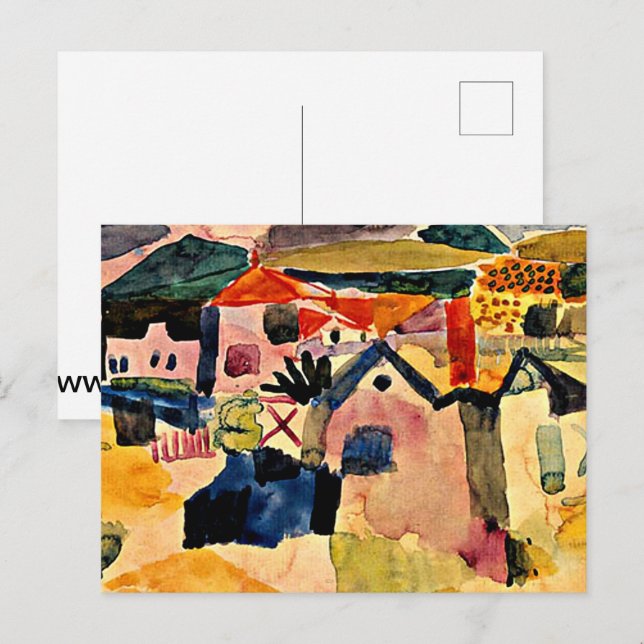 Cartão Postal Klee - Vista de Germain Santo (Frente/Verso)