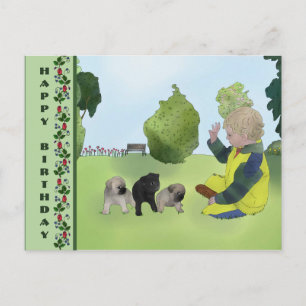 Cartão Postal Kleine Möpse