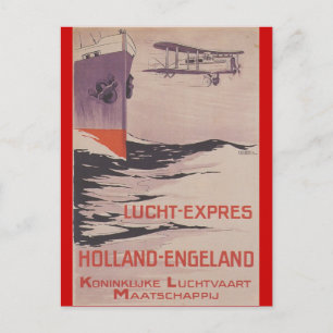 Cartão Postal KLM Lucht-Express