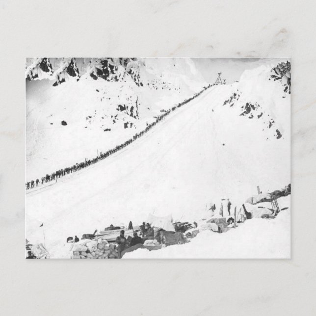 Cartão Postal Klondikers do Alasca (Frente)