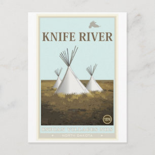 Cartão Postal Knife River Indian Villages National Historical Si