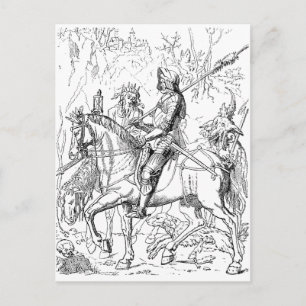 Cartão Postal Knight Death & the Devil vintcut postcard