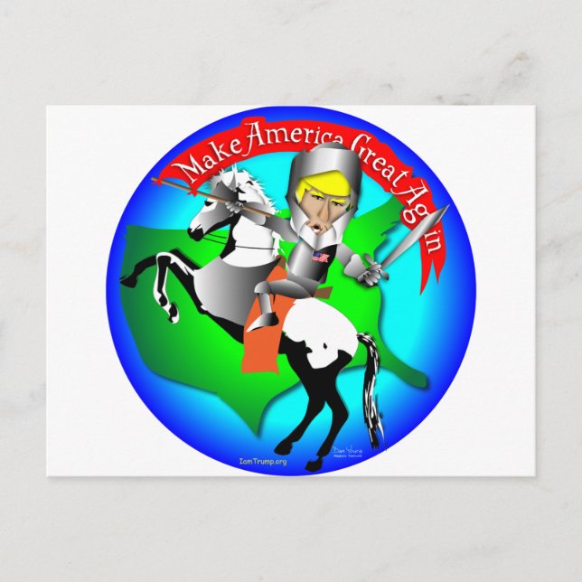 Cartão Postal Knight Donald Trump (Frente)