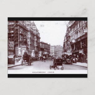 Cartão Postal Knightsbridge, London 1910 Vintage
