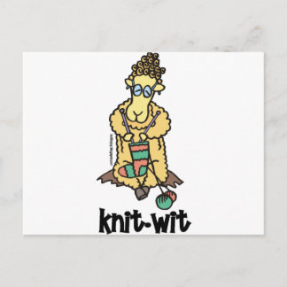 Cartão Postal Knit-Wit