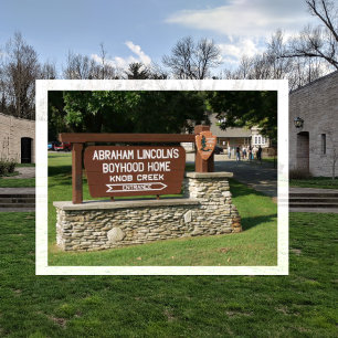 Cartão Postal Knob Creek Tavern , Abraham Lincolns Birthplace NH