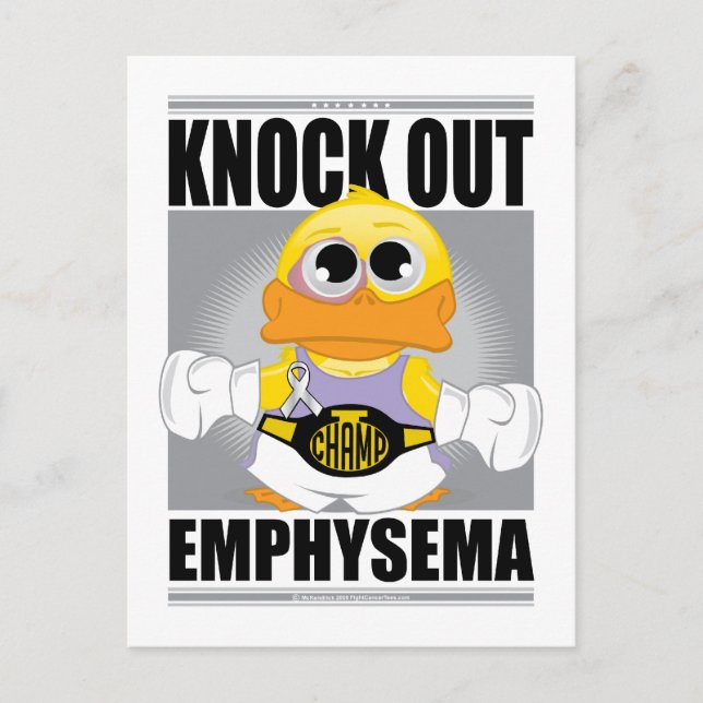 Cartão Postal Knock Out Emphysema (Frente)