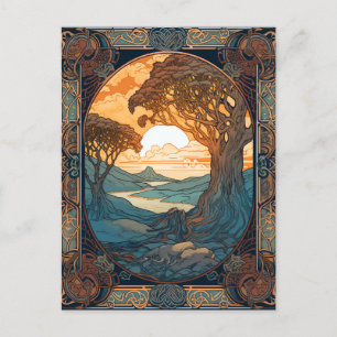 Cartão Postal Knotwork de Árvore do Nó Celular