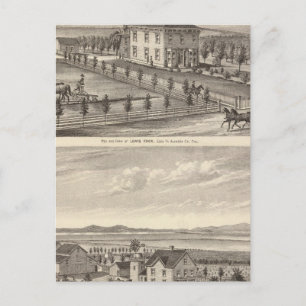 Cartão Postal Knox, residências de pedra