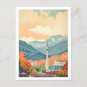Cartão Postal Knoxville, pintura Watercolor do Tennessee