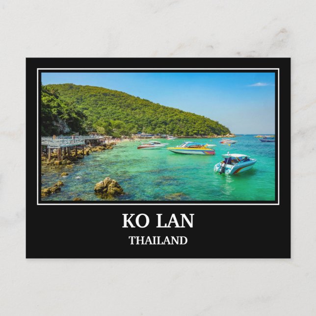 Cartão postal Ko Lan Thailand (Frente)
