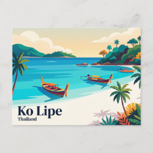 Cartão Postal Ko Lipe, Satun, Província de Satun, Tailândia