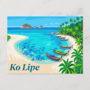 Cartão Postal Ko Lipe Tailândia