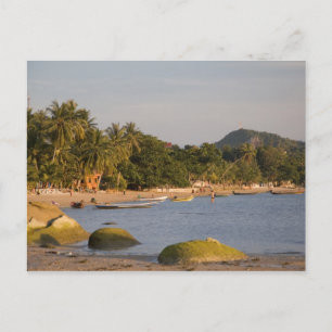 Cartão Postal Ko Phangan, Tailândia. Fora do ilhéu agitado