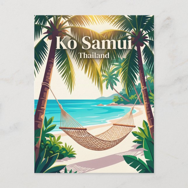 Cartão Postal Ko Samui Tailândia (Frente)