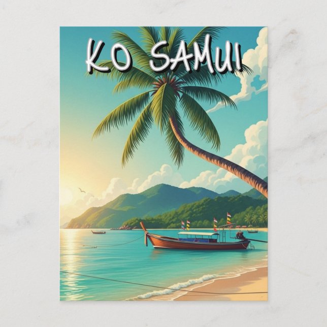 Cartão Postal Ko Samui Tailândia (Frente)