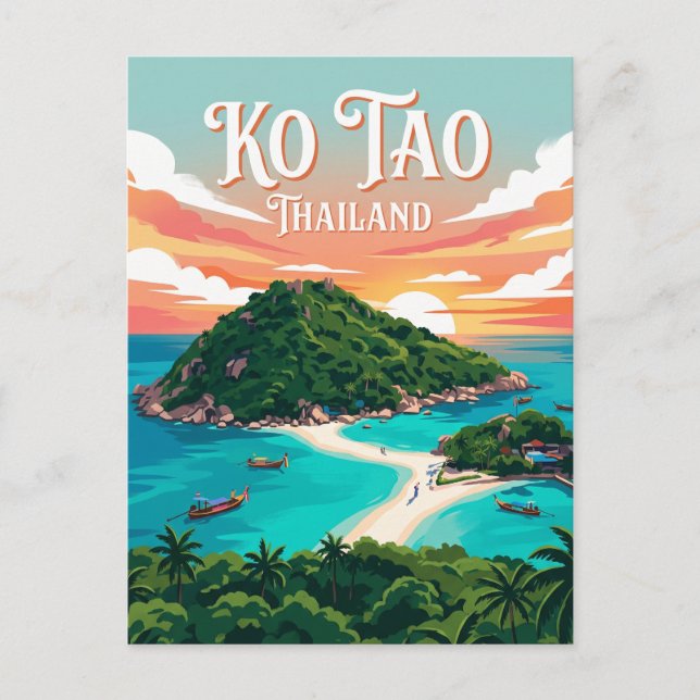 Cartão Postal Ko Tao Tailândia (Frente)