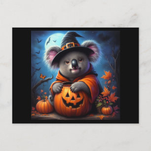 Cartão Postal Koala Halloween Costume