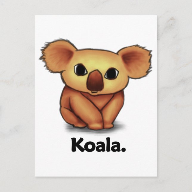 Cartão Postal Koala Koala. (Frente)
