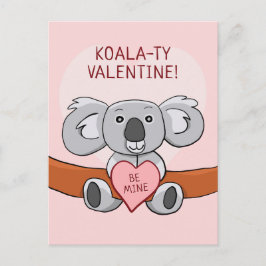 Cartão Postal Koala Koality Be Mine Namorados