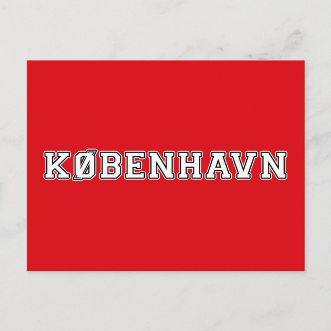 Cartão Postal Kobenhavn Danmark (Frente)