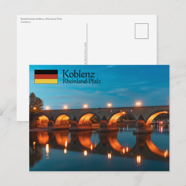 Cartão Postal Koblenz Alemanha (Frente/Verso)