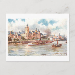 Cartão Postal Koblenz antiga, Alemanha